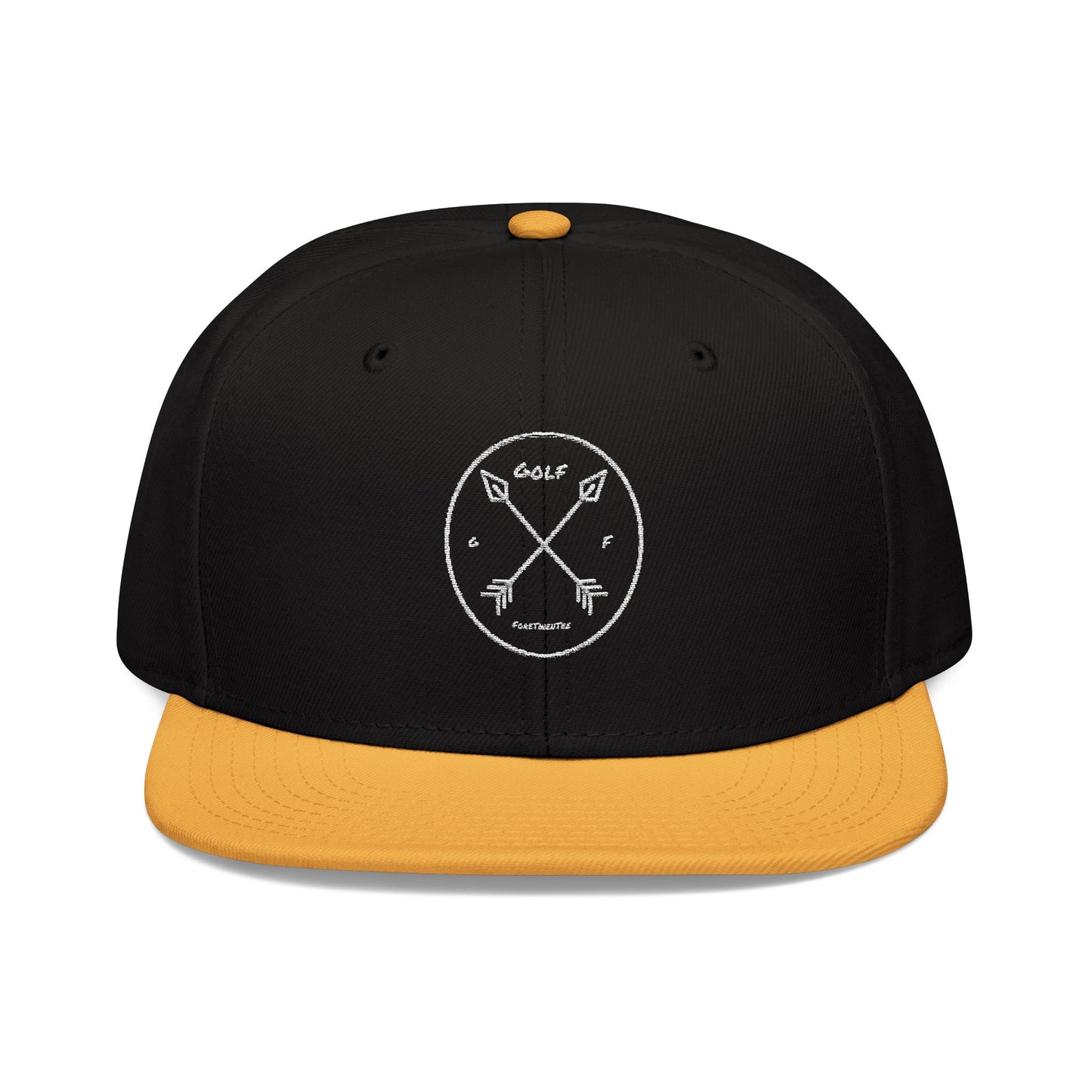 Arrows Crossed Golf ForeTwentee Snapback Hat - Embroidered Cap for Golf Enthusiasts