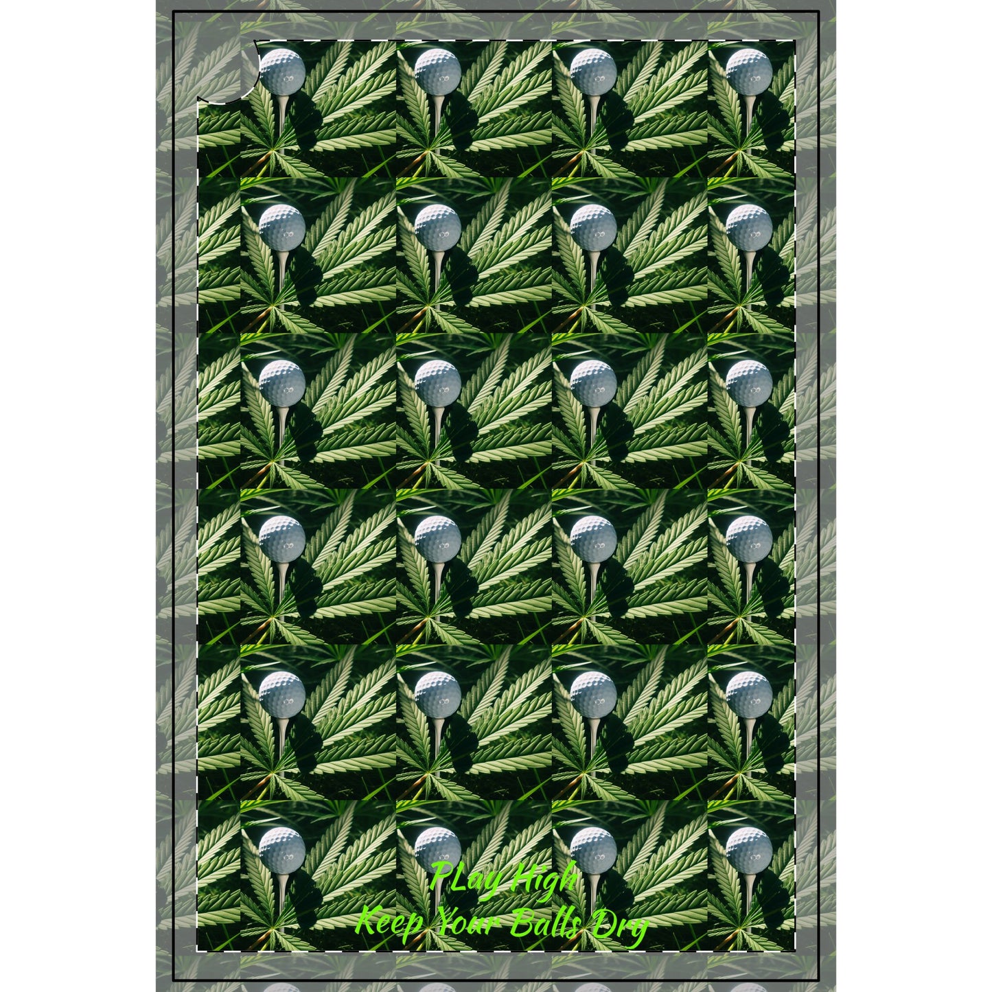 Leafy Golf Towels - Keep Your Balls Dry