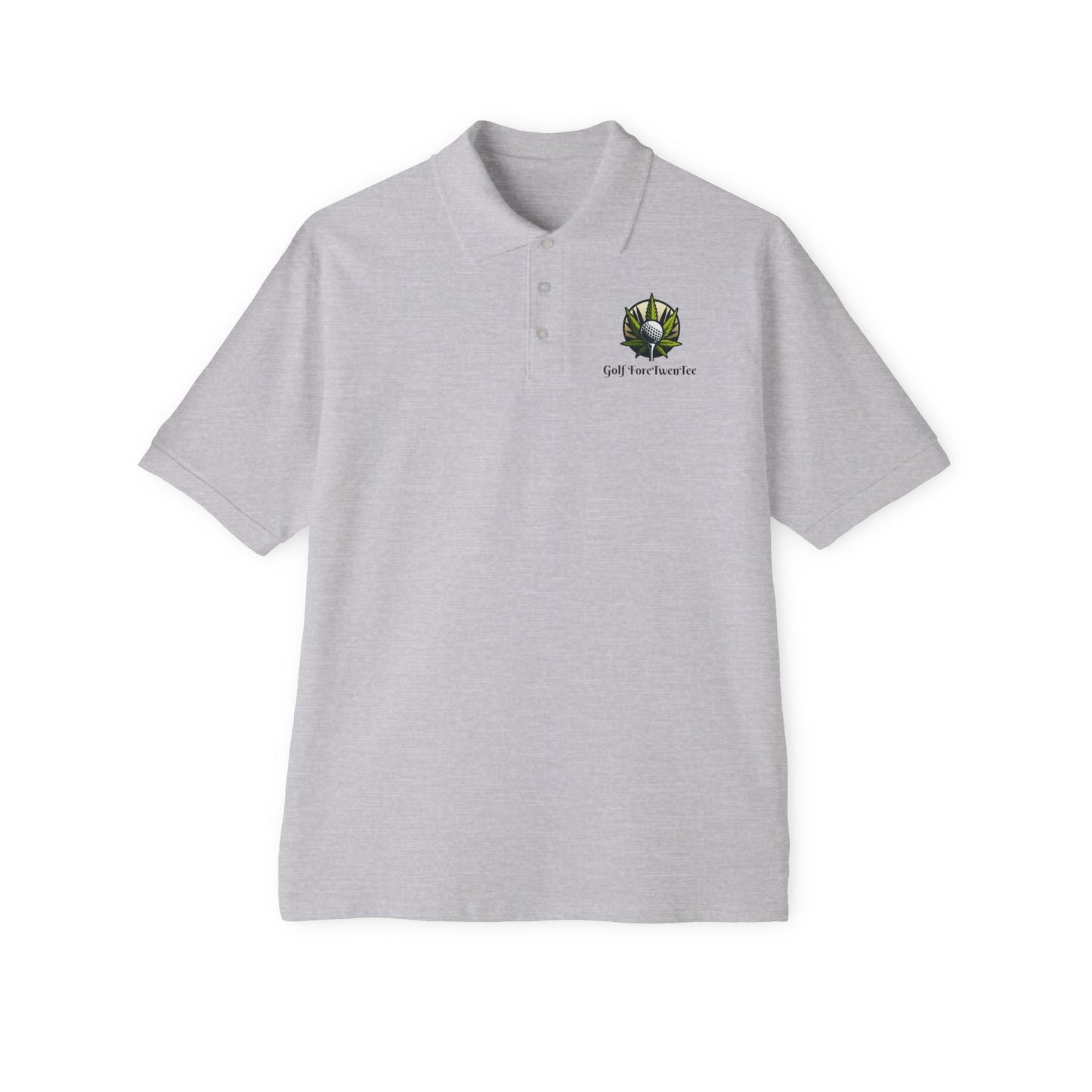 Leafy Polo- Mens Polo- Golf ForeTwenTee