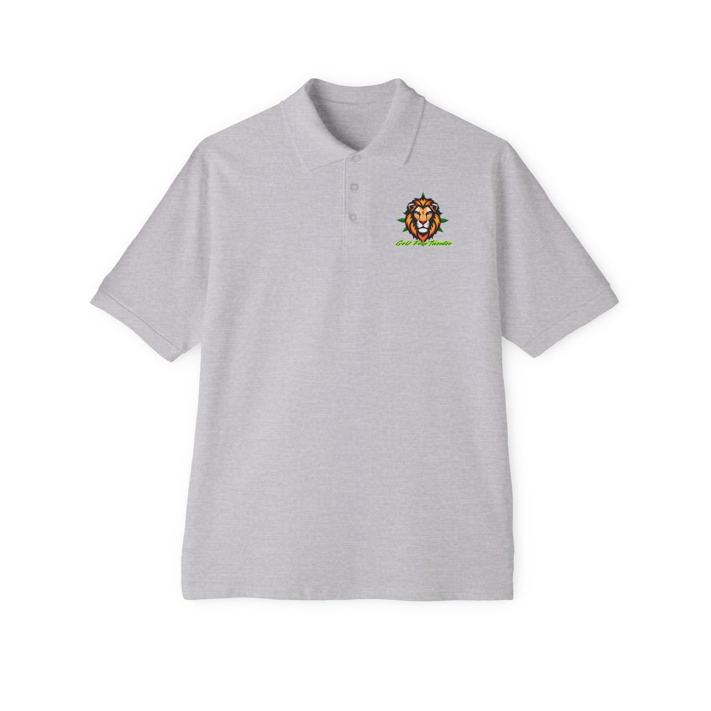 Rasta Lion Polo- Men Polo- Golf ForeTwenTee