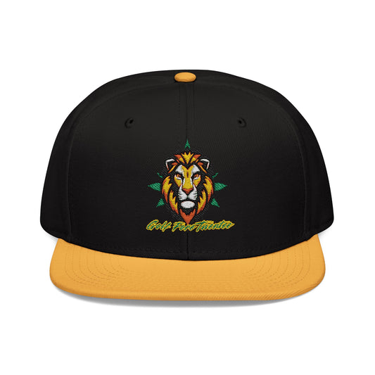 Rasta Lion ForeTwentee Snapback Hat - Embroidered Cap for Golf Enthusiasts