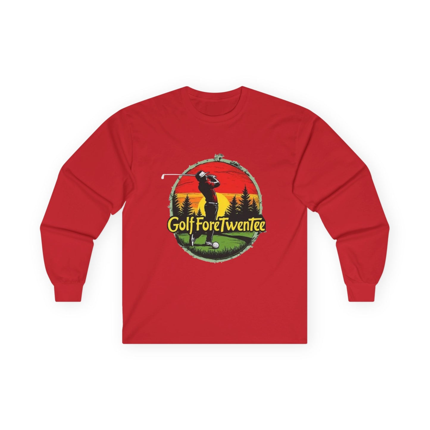 Classic Logo Golf Fore Twentee Unisex Long Sleeve Tee – Perfect for Golf Lovers