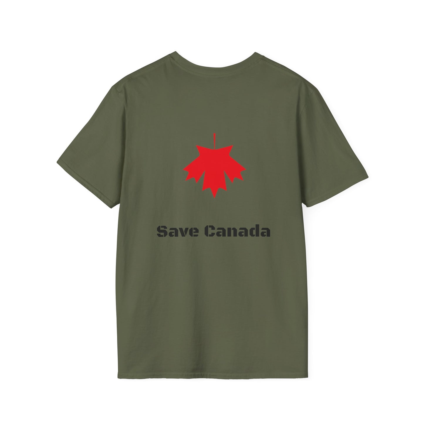 Never Trust A Carney with Save Canada Design-Unisex Softstyle T-Shirt -