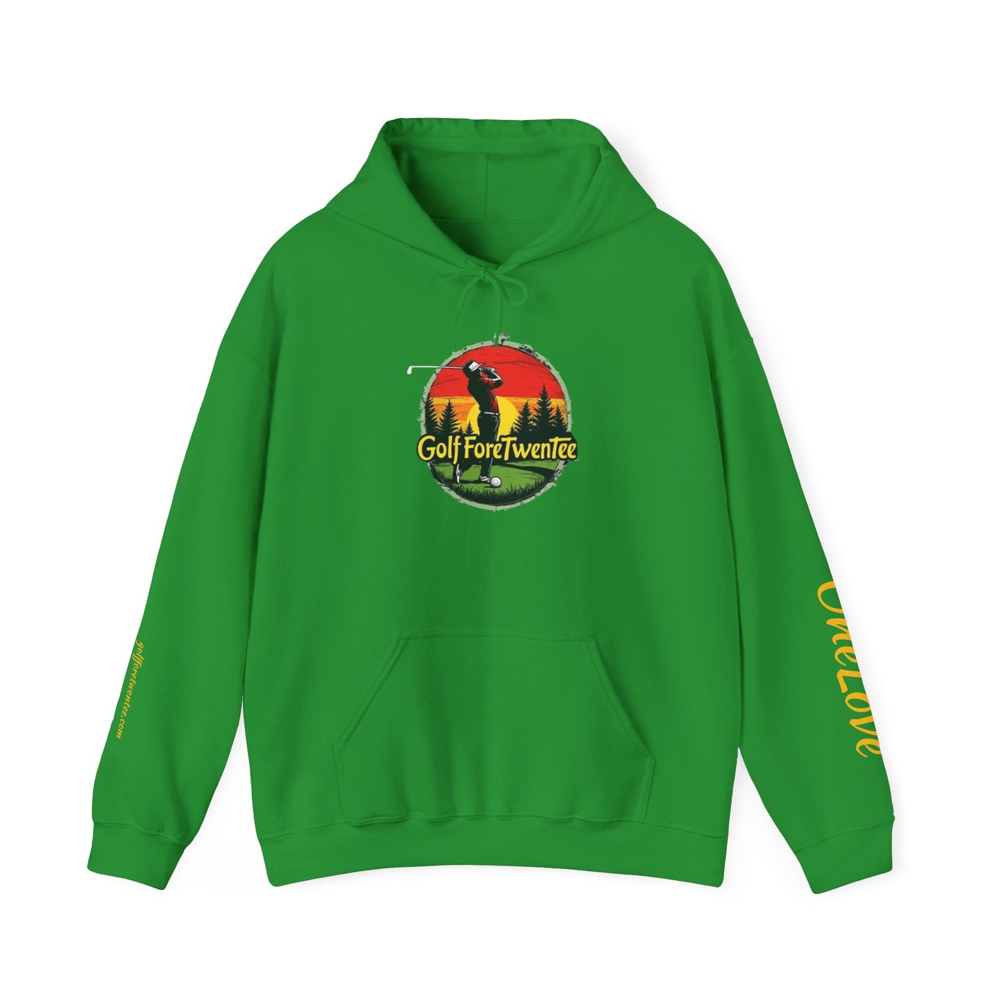 Classic Logo- Golf ForeTwenTee Unisex Heavy Blend™ Hooded Sweatshirt - Play High Design