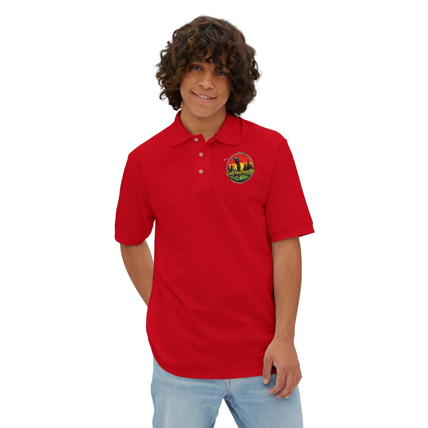 Classic Logo- Mens Polo- Golf ForeTwenTee