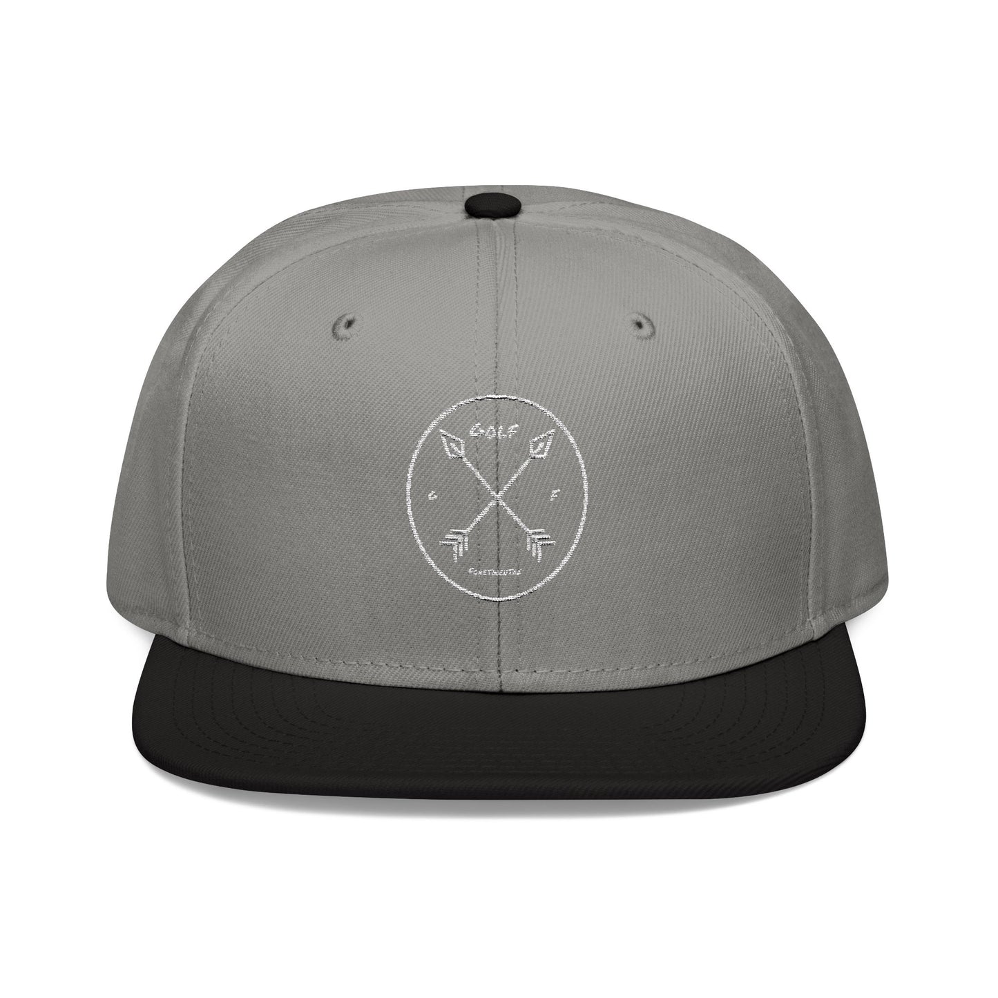 Arrows Crossed Golf ForeTwentee Snapback Hat - Embroidered Cap for Golf Enthusiasts