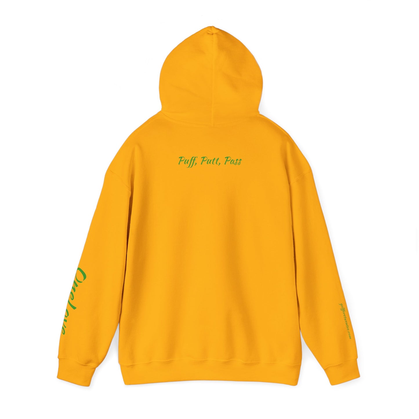 Rasta Leaf Design Unisex Heavy Blend™ Hooded Sweatshirt - Golf ForeTwenTee