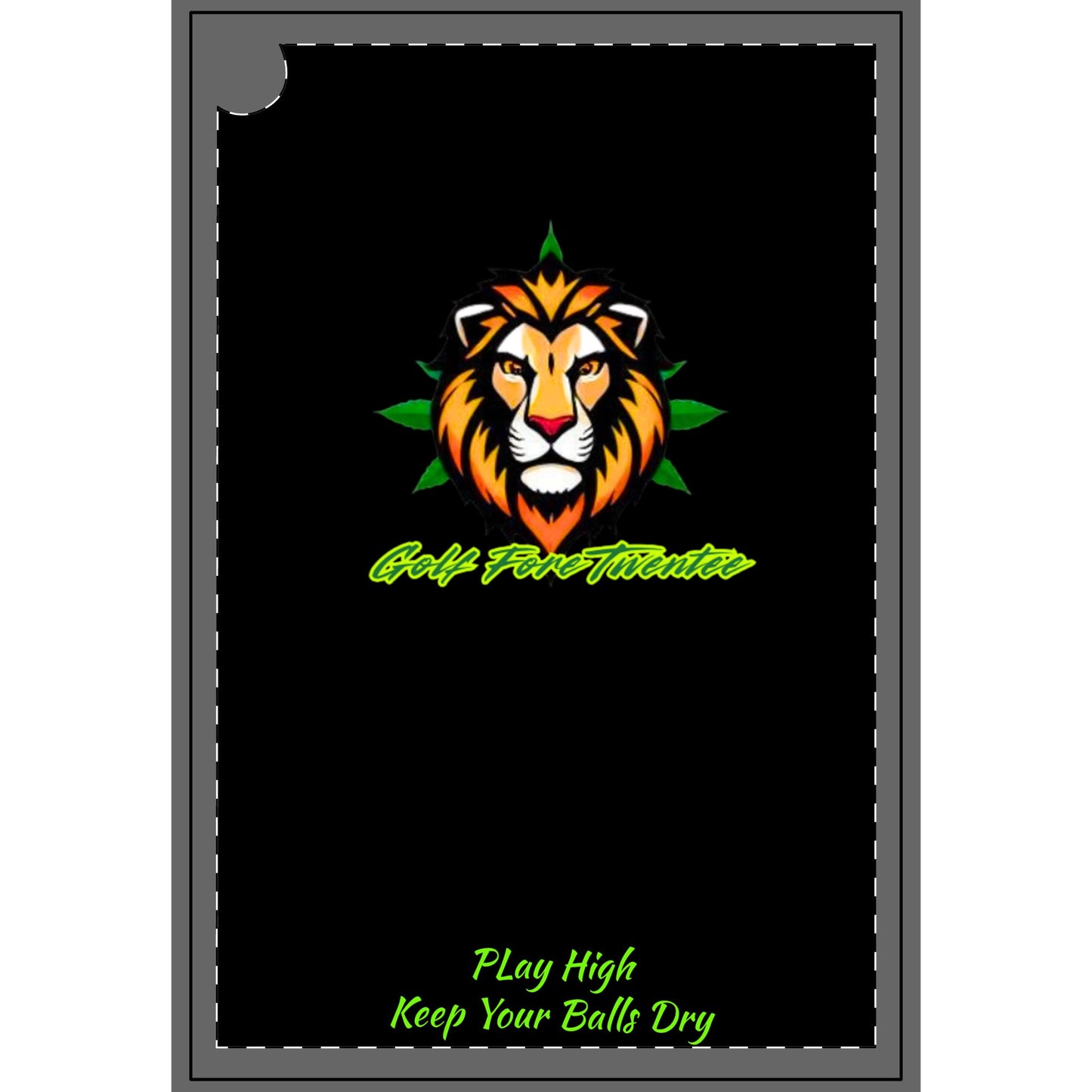 Rasta Lion Golf Towels - Keep Your Balls Dry