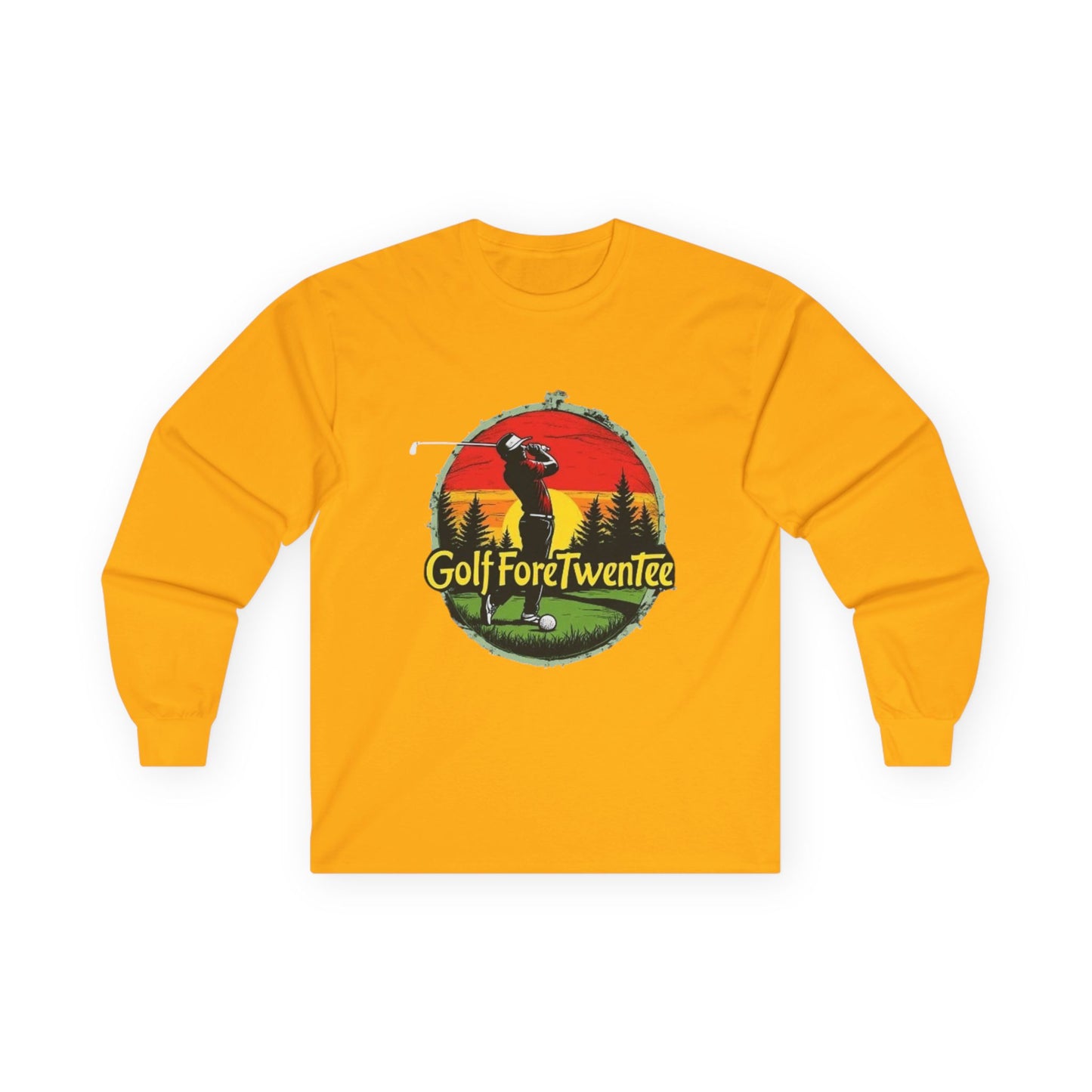 Classic Logo Golf Fore Twentee Unisex Long Sleeve Tee – Perfect for Golf Lovers