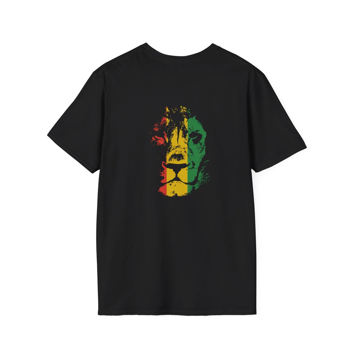 Rasta Lion Golf T-Shirt - Smoke Good, Live Good