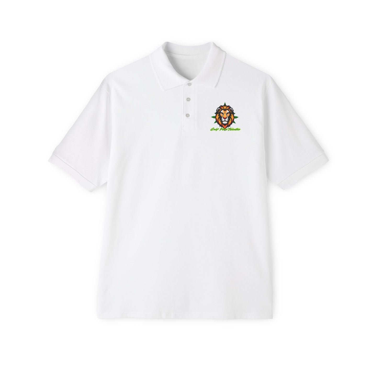 Rasta Lion Polo- Men Polo- Golf ForeTwenTee