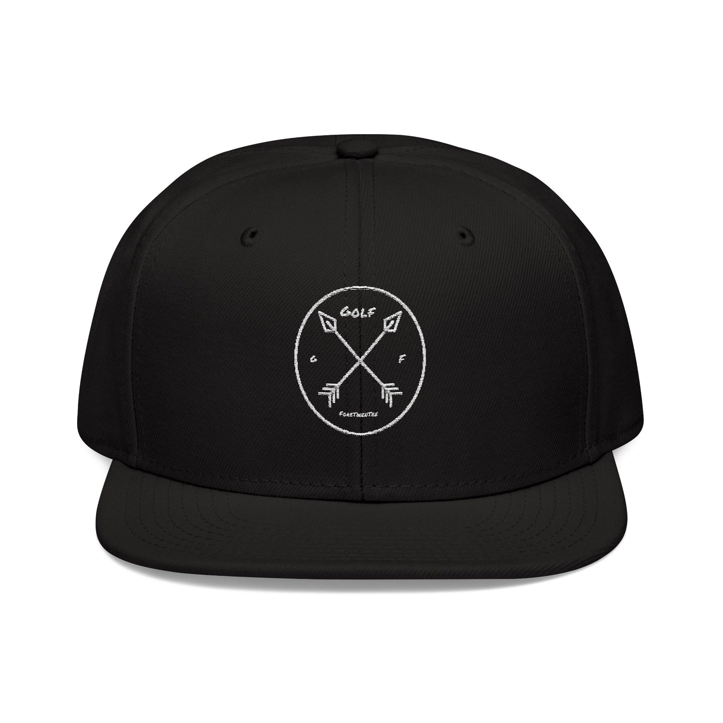 Arrows Crossed Golf ForeTwentee Snapback Hat - Embroidered Cap for Golf Enthusiasts