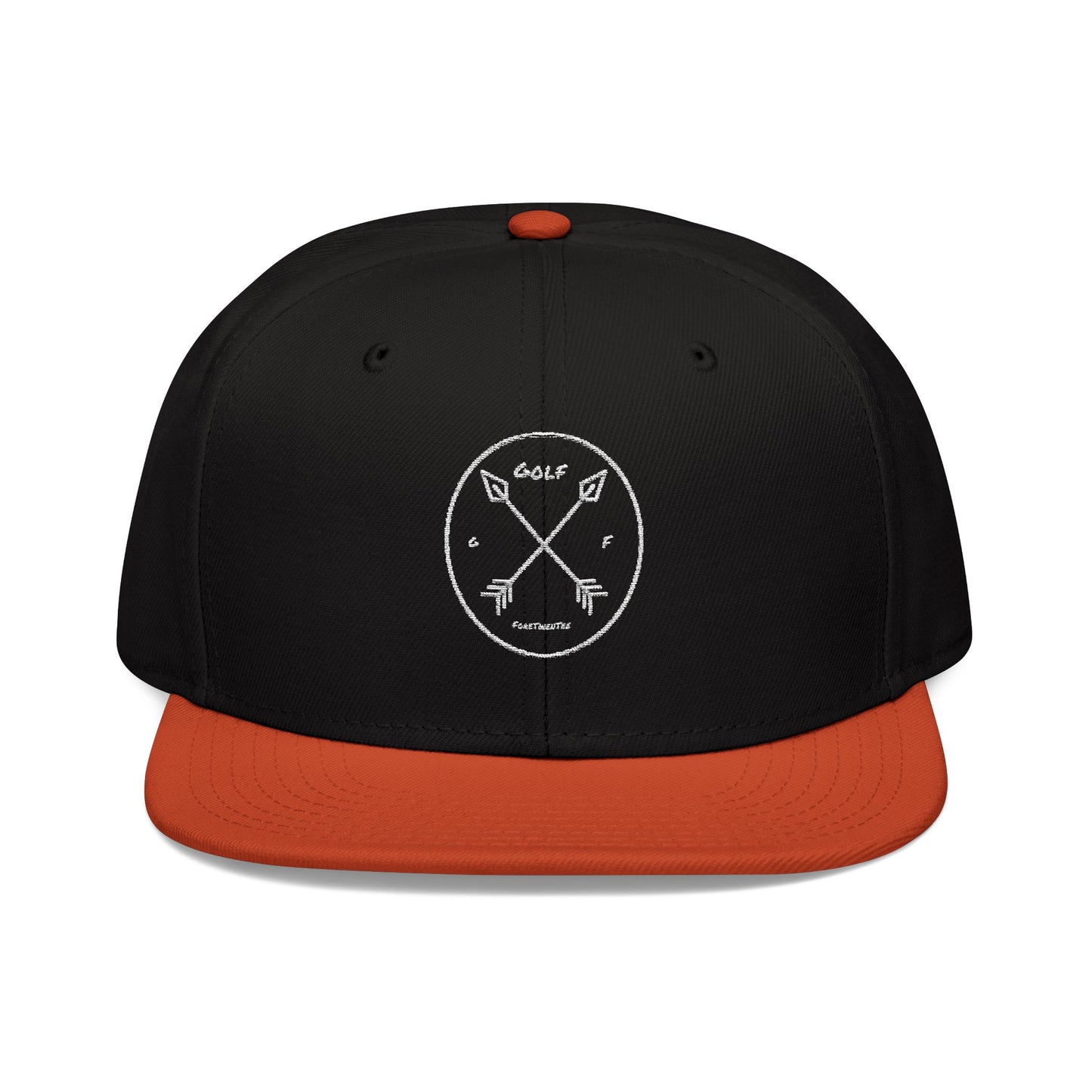 Arrows Crossed Golf ForeTwentee Snapback Hat - Embroidered Cap for Golf Enthusiasts