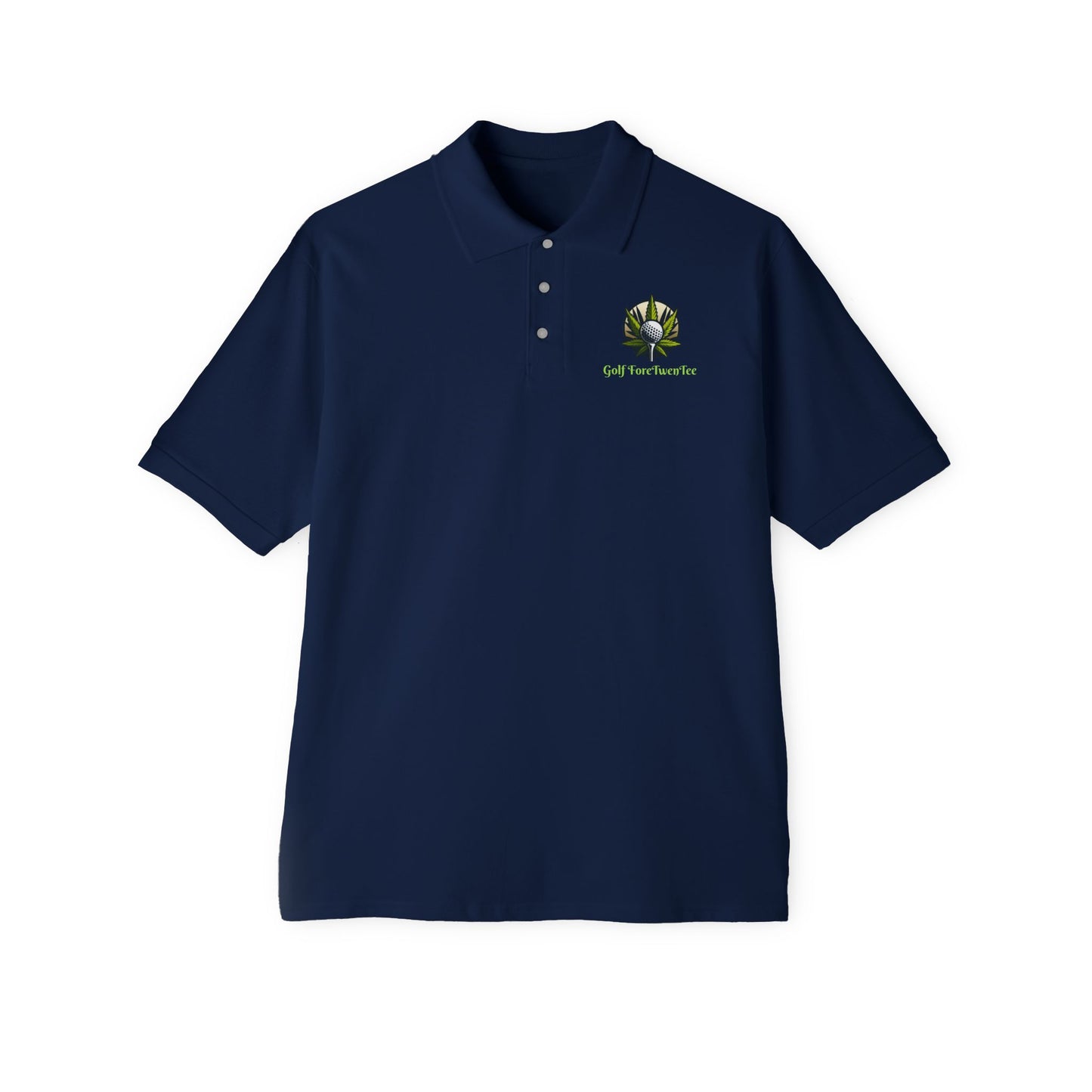 Leafy Polo- Mens Polo- Golf ForeTwenTee